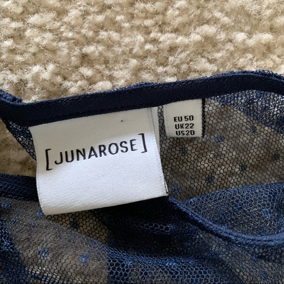 ASOS Junarose | Plus Top with Sheer Sleeves - Picture 7 of 9